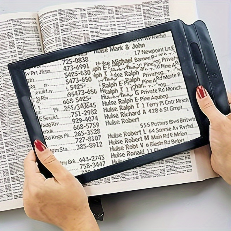 3X A4 Full Page Magnifying Glass for Elderly Reading Tool
