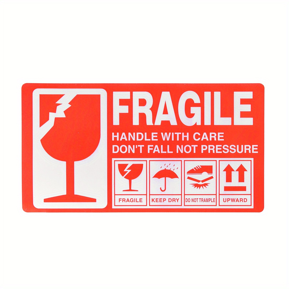 

50pcs 13cm*7cm Fragile Item Label Sticker