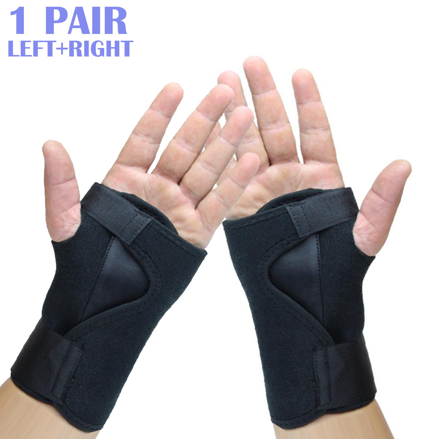 2 Pieces Carpal Tunnel Wrist Braces for Night Wrist Sleep Support