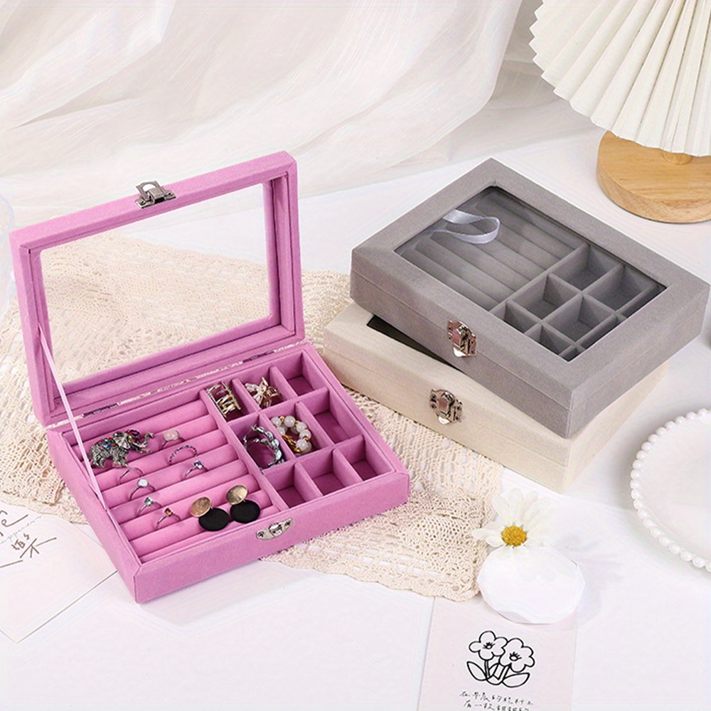 Jewelry Storage Box Necklace Earrings Jewelry Storage Box - Temu