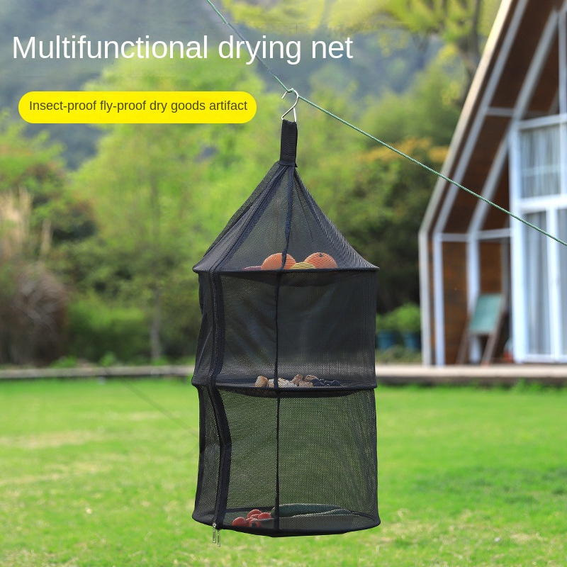 Outdoor Camping Nylon Three layer Folding Storage Net Bib - Temu