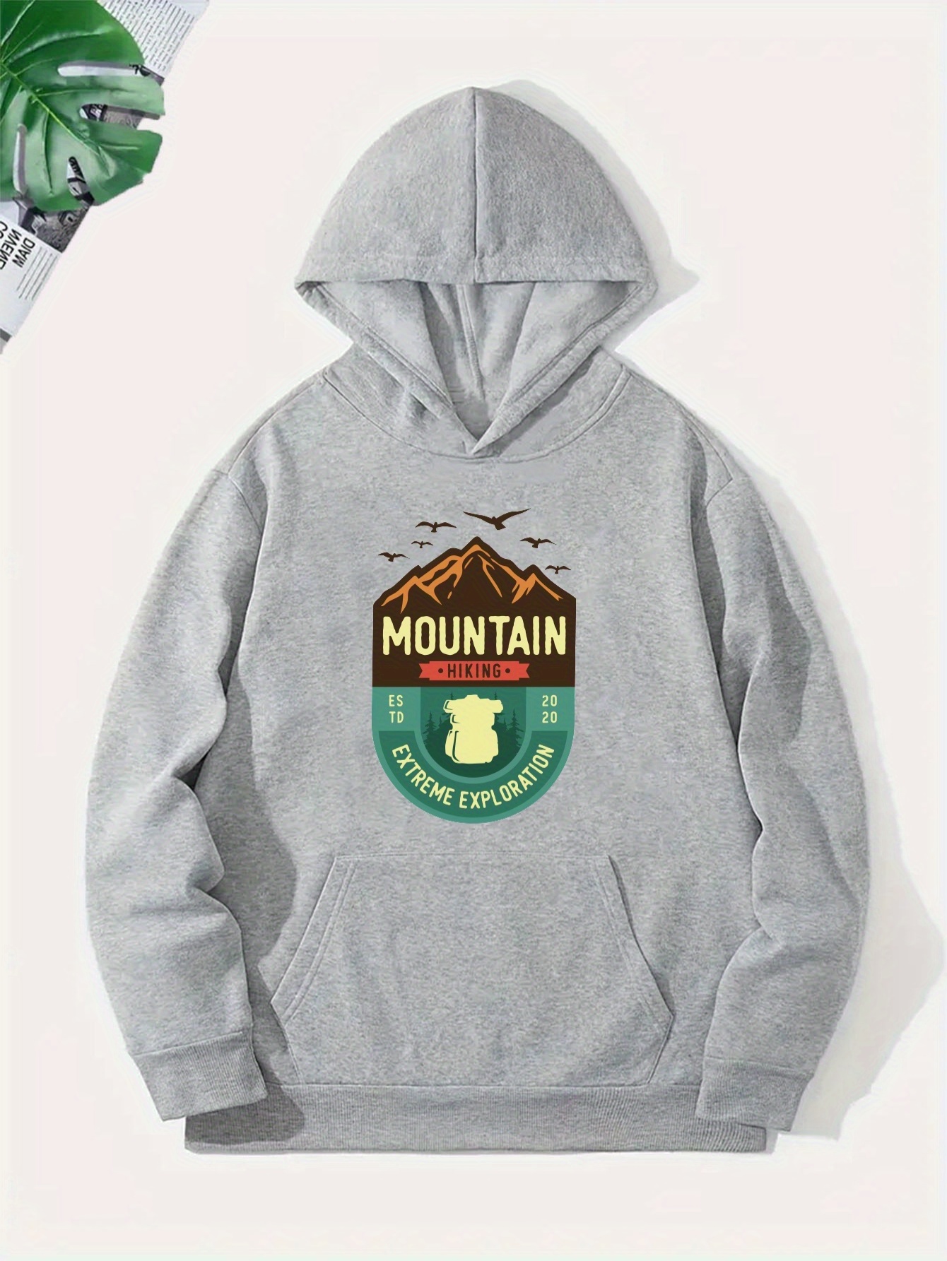 Mountain Print Hoodie Cool Hoodies Men Men s Casual Graphic Temu