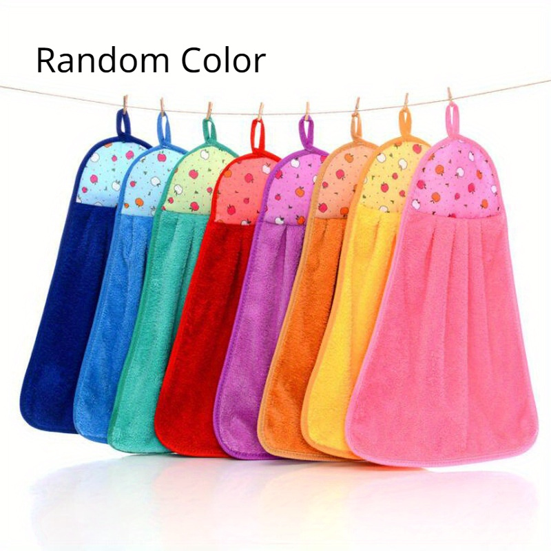 Cute Hand Towels Hanging Hand Towel Absorbent Towel Kitchen Bathroom Hand  Cloth Microfiber Absorbent Hand Towels