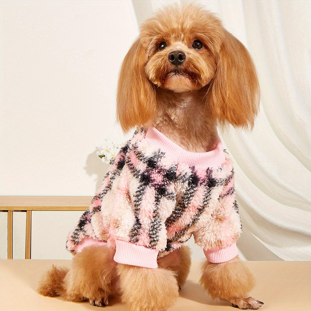Luxury Small Medium Dog Clothes Knitted Pet Pajamas for Poodle