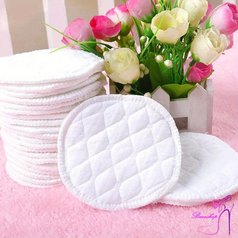 12pcs Organic Washable Breast Soft Pads Reusable Nursing Pads for