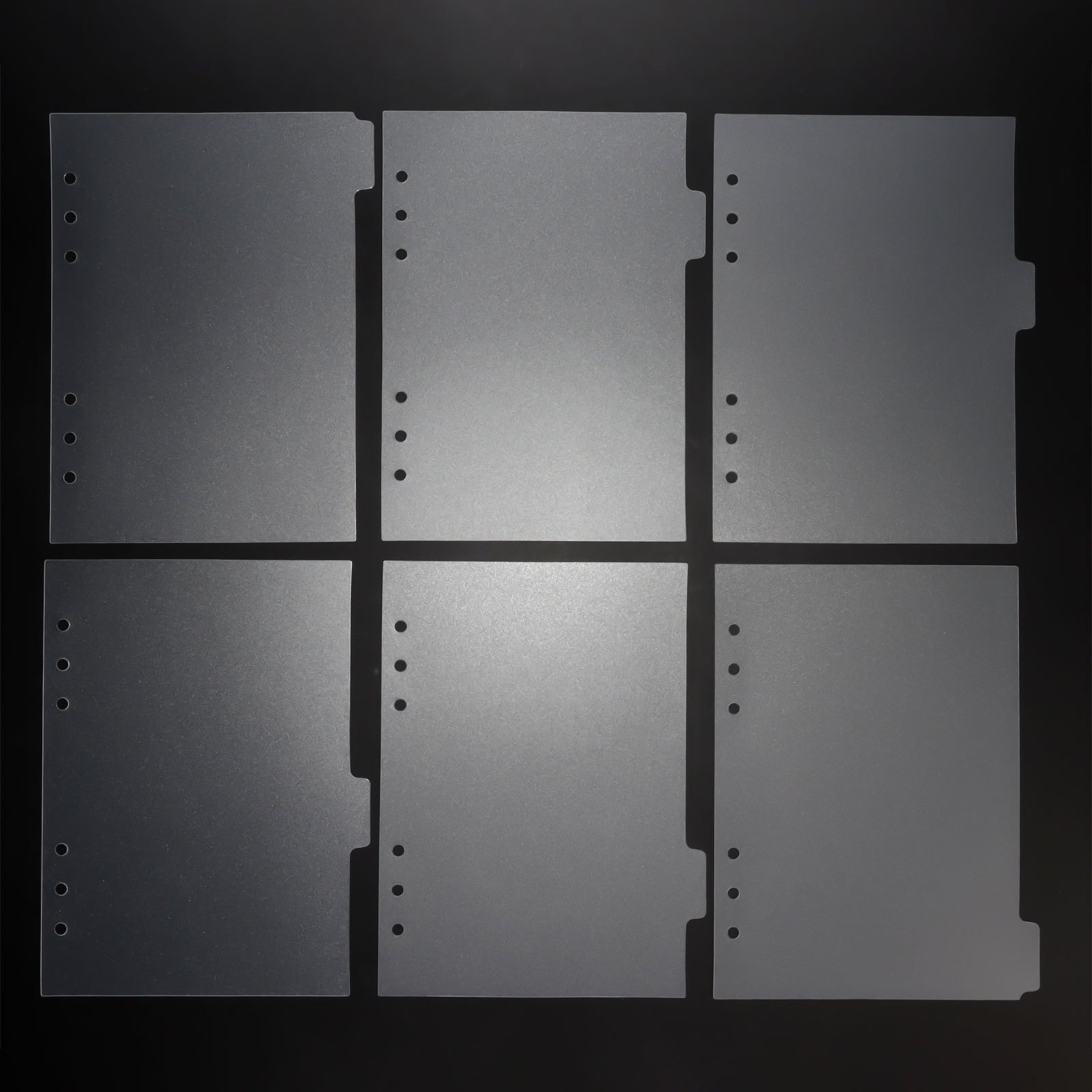 6 A5 Binder Dividers 6 Tabs Transparent Plastic Binder Index Temu