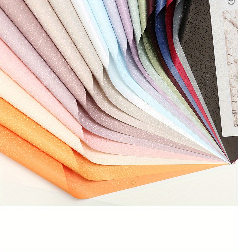 Solid Color Korean Style First Love Flower Wrapping Paper - Temu