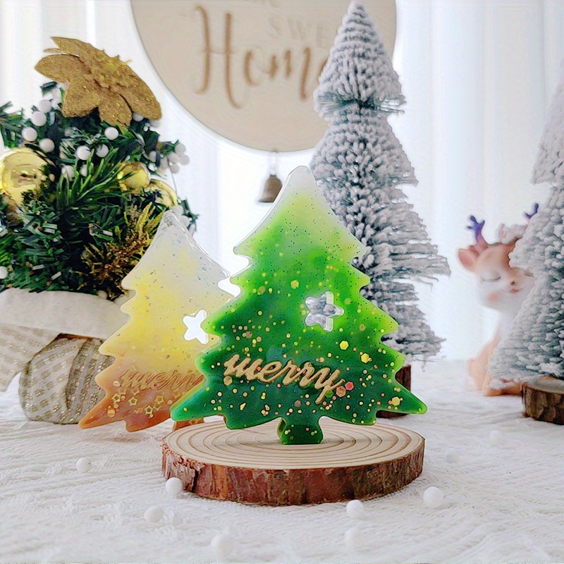 Christmas Tree Aromatherapy Candle Silicone Mold Christmas Diy