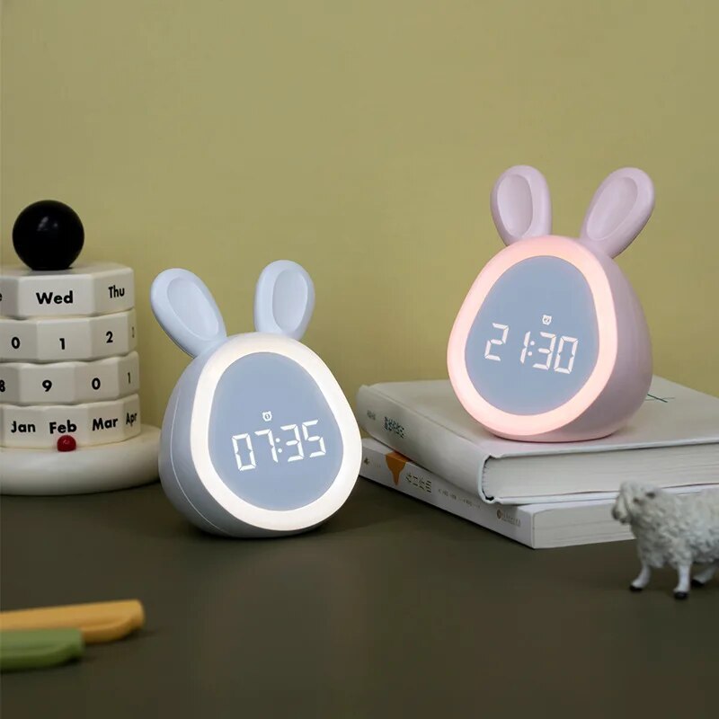 Sveglia Robot silenziosa orologio da scrivania digitale camera da letto per  bambini luminosa comodino sveglia creativa in metallo