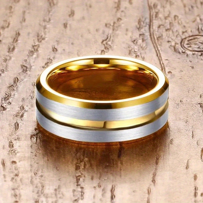 Fashionable mens wedding on sale rings