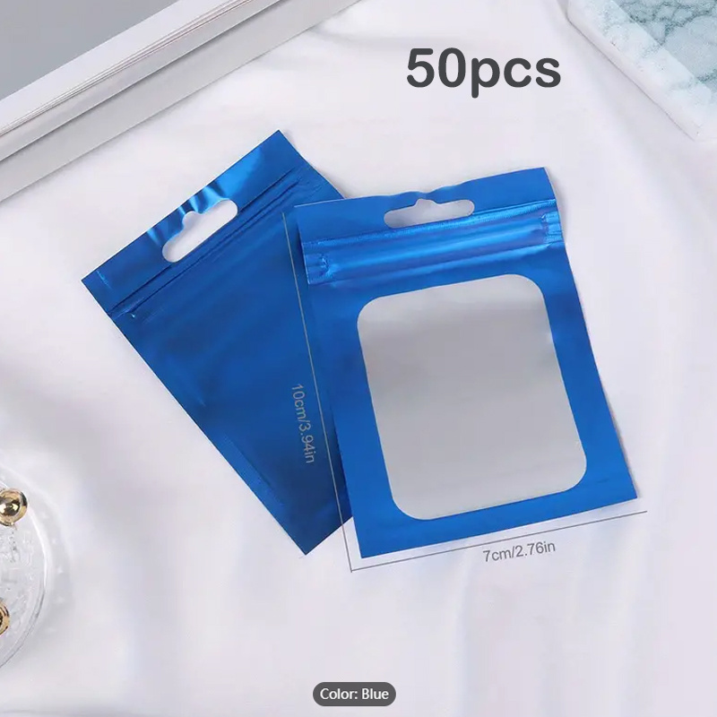 10pcs Clear Jewelry Storage Bags, Portable Plastic Pouches For Packaging  Jewelry Rings Earrings Necklace