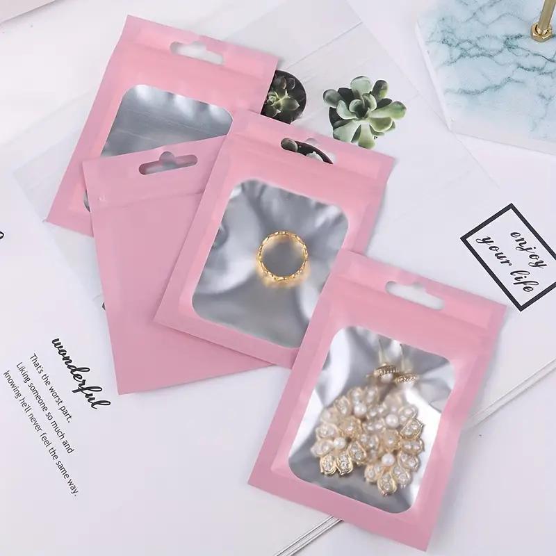 10pcs Clear Jewelry Storage Bags, Portable Plastic Pouches For Packaging  Jewelry Rings Earrings Necklace