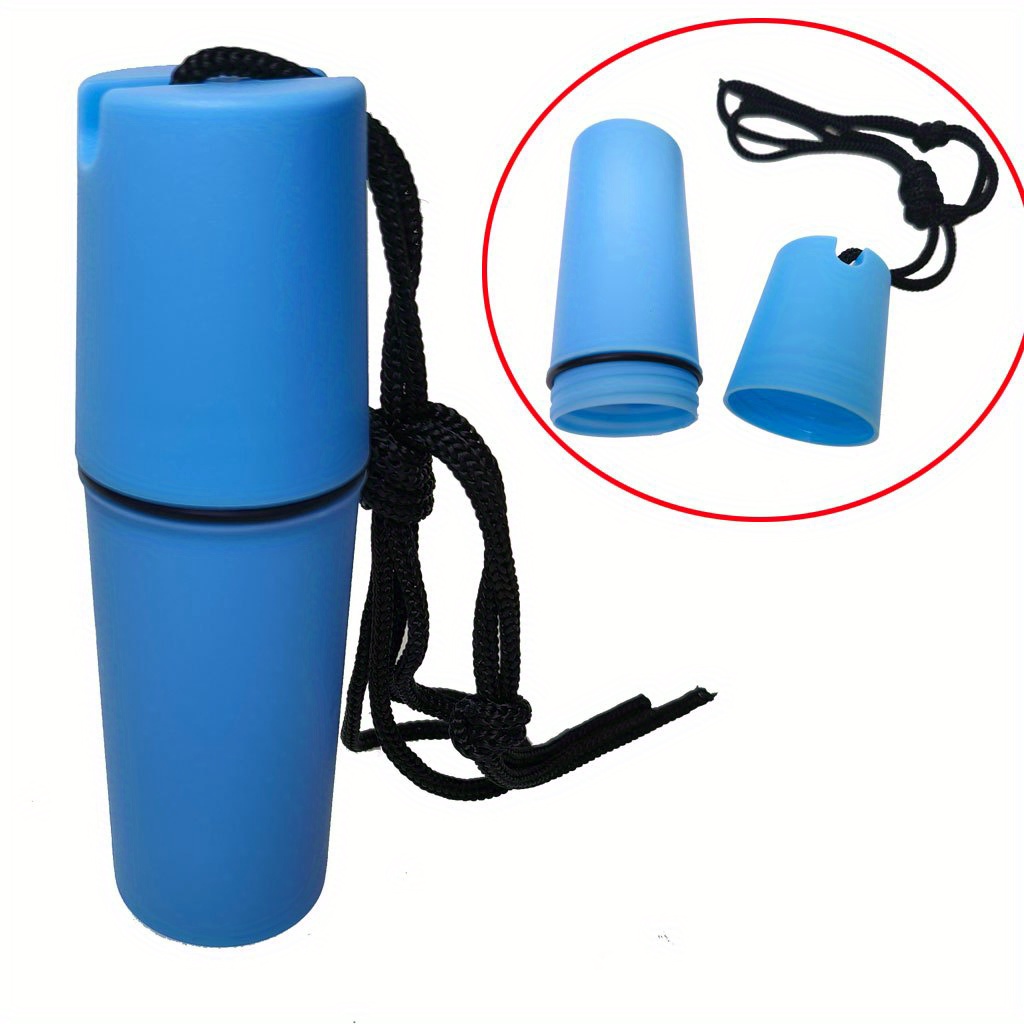 Waterproof Dry Container Box Portable Durable Plastic Dry Bottle With  Lanyard for Kayak Boat Sailing Swimming