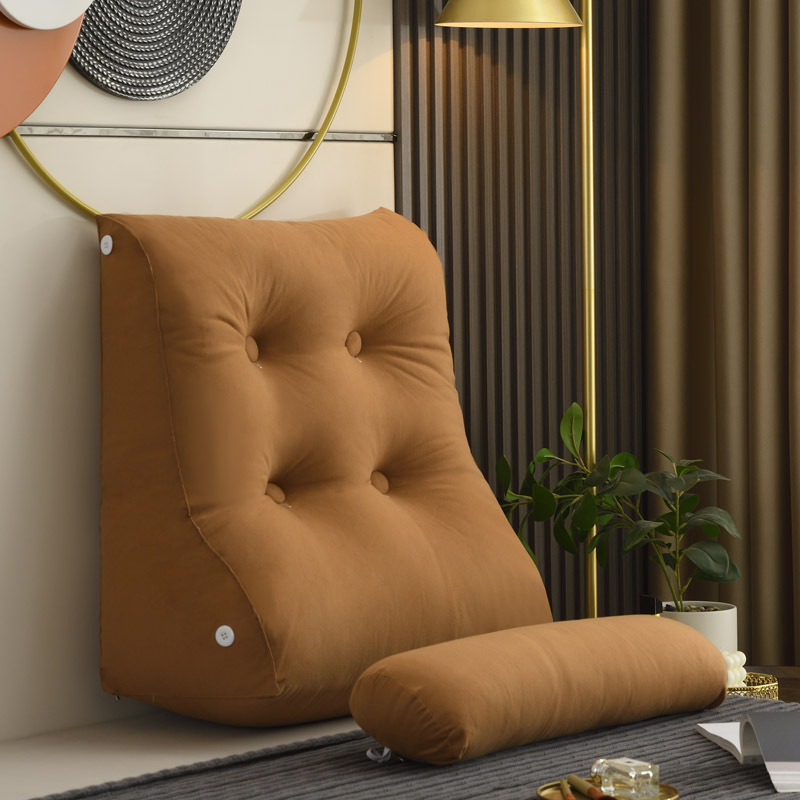 Modern Large Backrest Removable Lumbar Pillow Triangle Sofa Cushion Sofa  Comfortable Bedside Cushion Pillows Decor Home