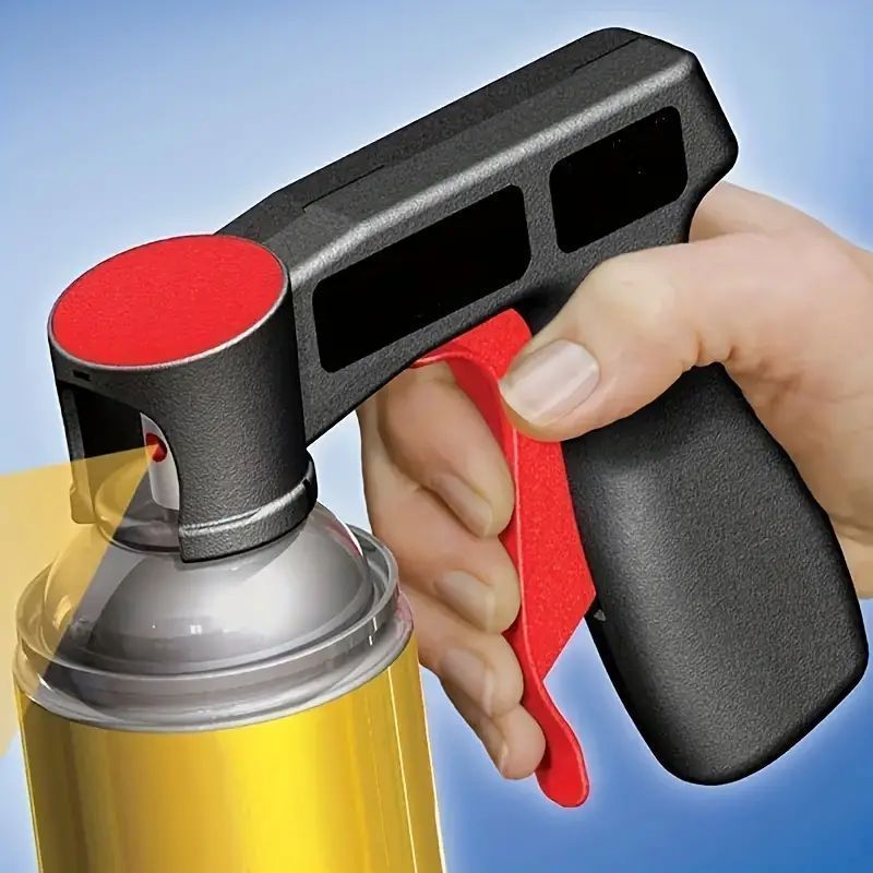 portable power assisted spray gun with self spraying paint compatible handle for automotive painting details 5