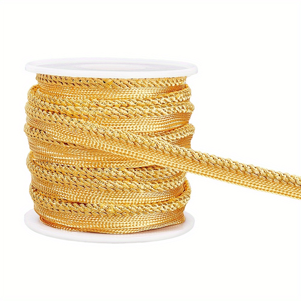 10 Yards Metalic Golden Cord edge Piping Trim Inch Golden - Temu