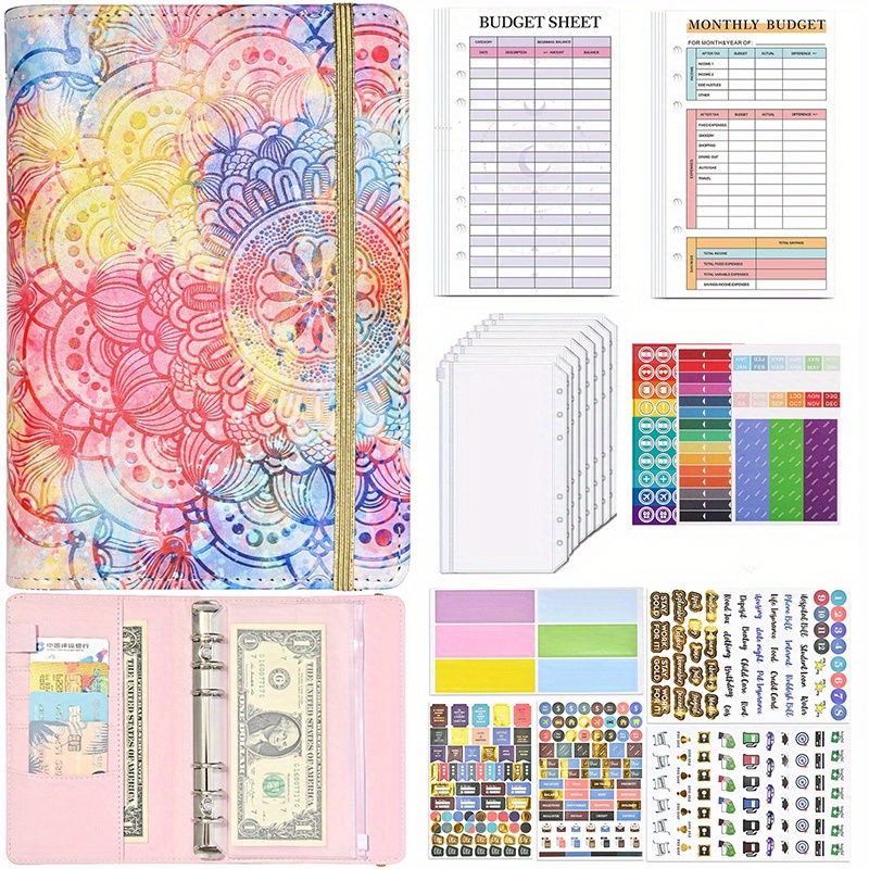 Budget Binder, Organizador De Dinero, Sobres En Efectivo Par