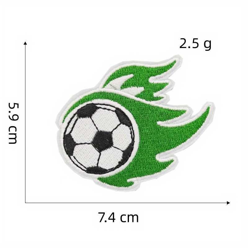 Cartoon Football Badge Cloth Sticker Iron On Patches Sew On
