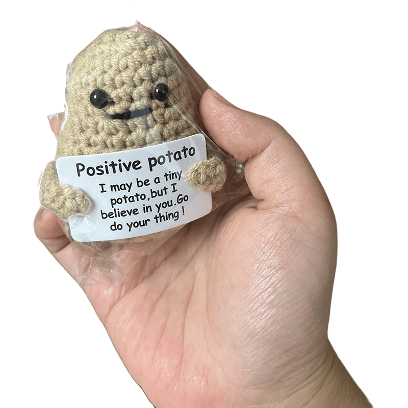 Funny Positive Potato with Positive Card Mini Positive Potatoes