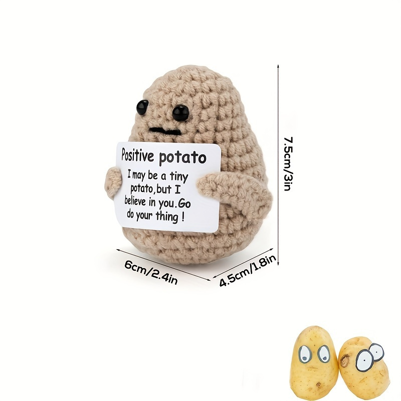 Funny Positive Potato with Positive Card Mini Positive Potatoes