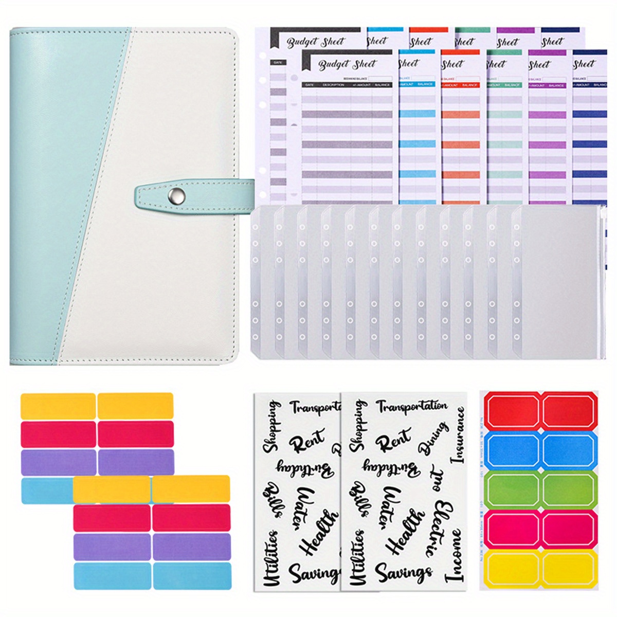 $150/$300/$500/$1000 Sfida Risparmio Mini Binder, Organizer Tascabile Per  La Sfida Monetaria