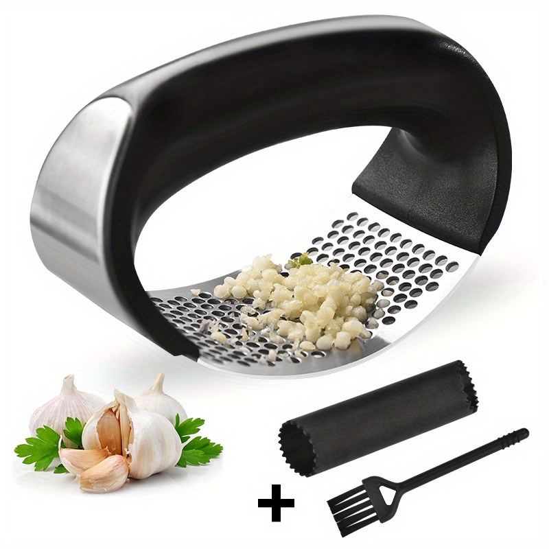 Garlic Press Stainless Steel Garlic Press Mental Garlic - Temu