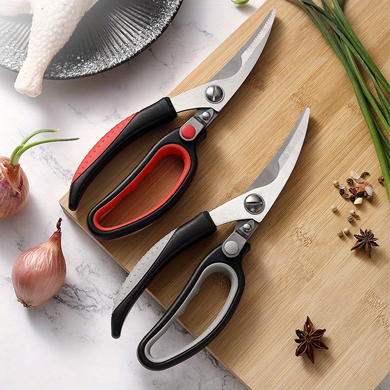 Heavy Duty Kitchen Scissor Shear Knife Chicken Bone Cut Meat Strong With  Cover S