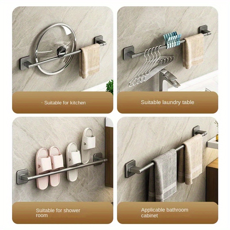 Towel Bar, Bathroom Towel Rack, Wall Towel Rack, Tea Towel Holder, Stainless  Steel Bathroom Accessories