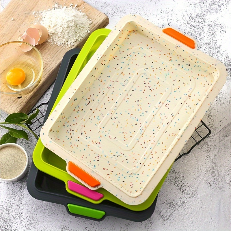 Square Silicone Cake Corrugated Baking Bread Baking Pan High Temperature  Resistant Baking Silicone Cake Mold Easy To Wash For Restaurants - Temu