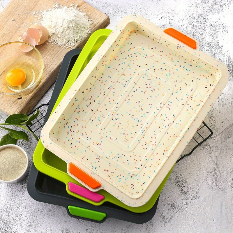 1pc Silicone Toast Cake Pans Rectangle Flower Shaped Cake Baking Pan Baking  Tool Toast Pan Cake Mold - AliExpress