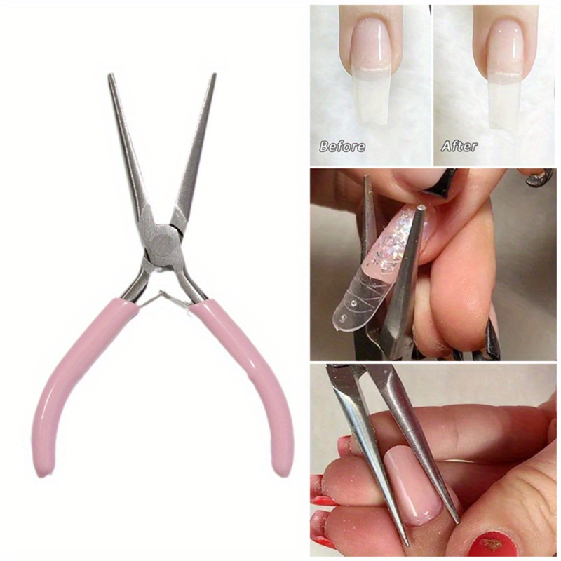 

Acrylic Nails Pincher Quick Building Extension Tips Clips Manicure Tools Nail Shaping Tweezers C Curve Pinching Tool Uv Gel Mold