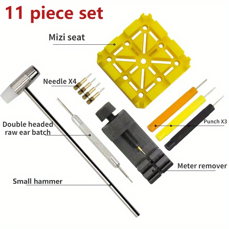 5pcs/set Durable Watch Band Link Remover Repair Tool Kit Set