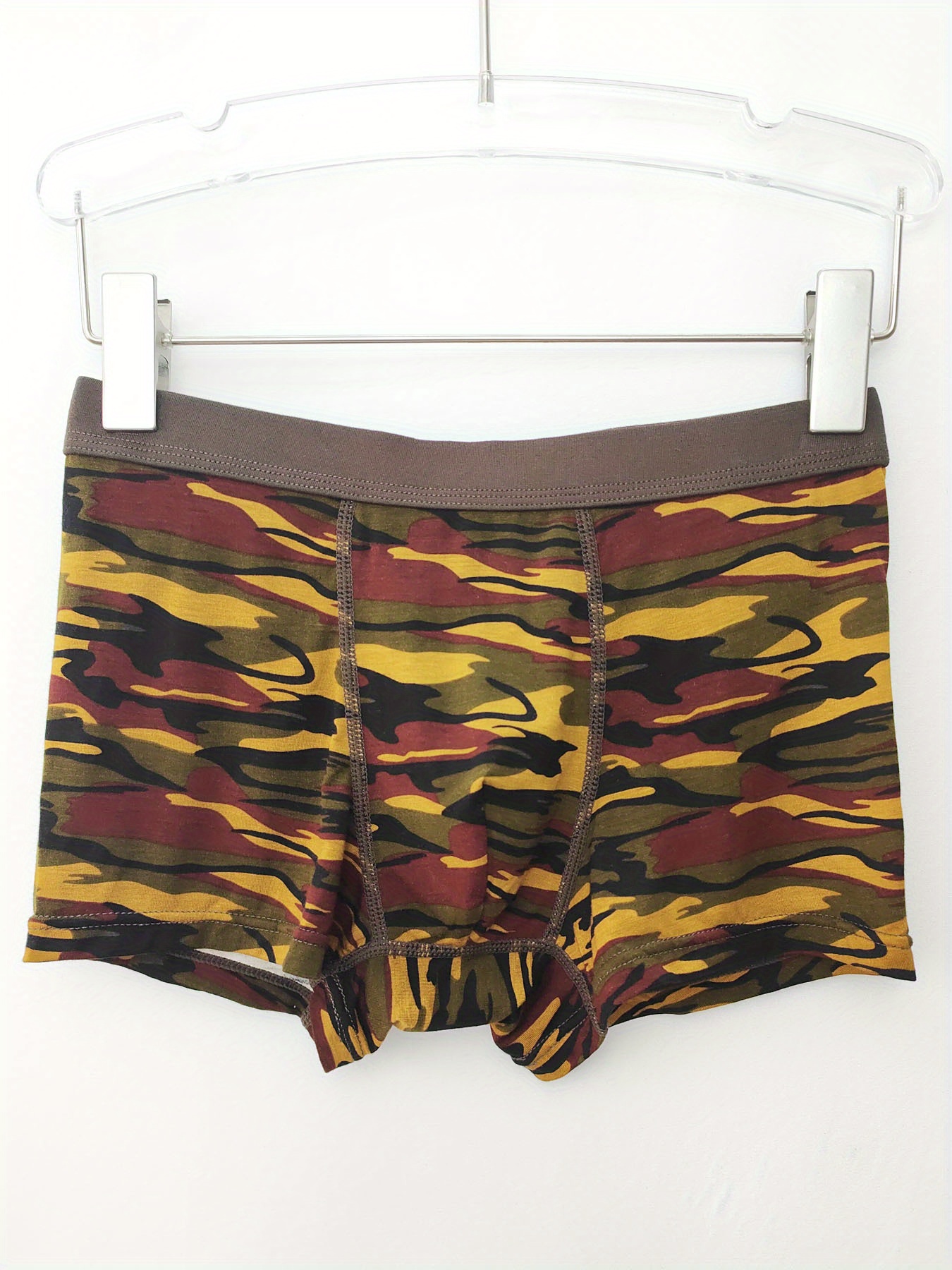 Military Army Camouflage Men's Underwear Soft Low Rise Briefs Stretch  Trunks Underpants
