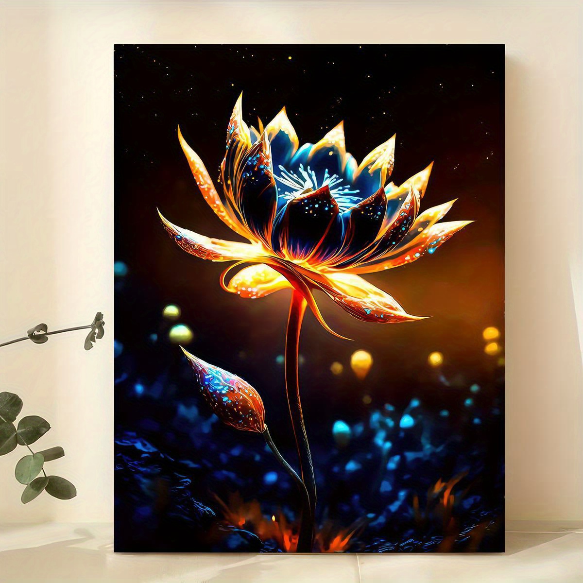 Canvas Poster Vintage Abstract Black Flower Canvas Wall Art - Temu Canada