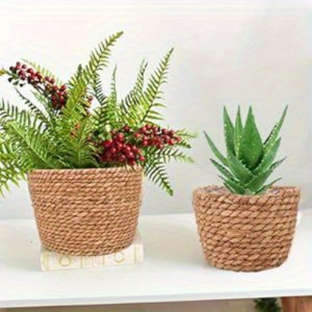 Grass Planter Basket Stylish Planter Baskets Indoor Outdoor Temu