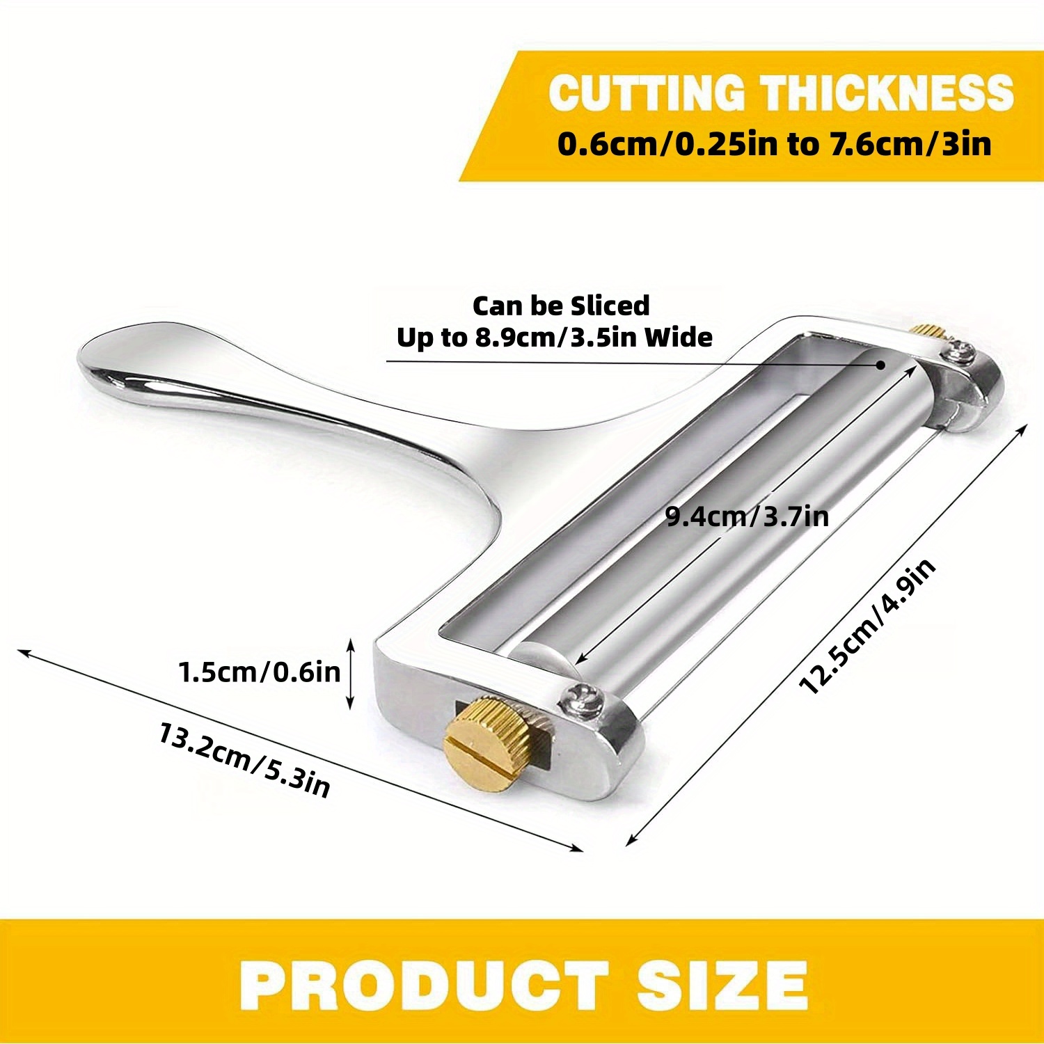 2-in-1 Adjustable Cheese Slicer