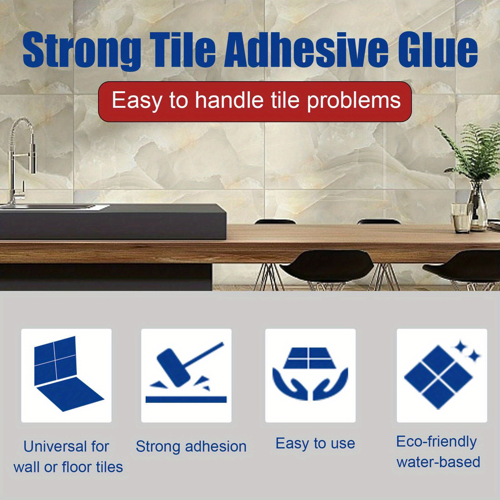 1/2Pcs Strong Tile Adhesive Glue Wall Floor Repair Glue Waterproof Coating  Agent For Tiles Peeling Hollowing Ceramic Adhesive