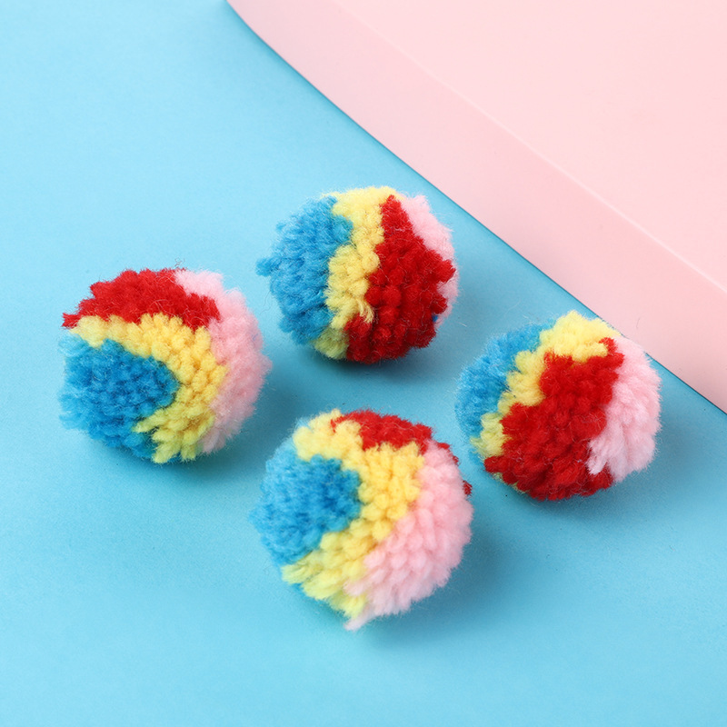 1pc Random Color Pom Pom String, Elastic Diy Pom Pom Balls For Decoration,  Toys, Shoes, Hats And Clothes