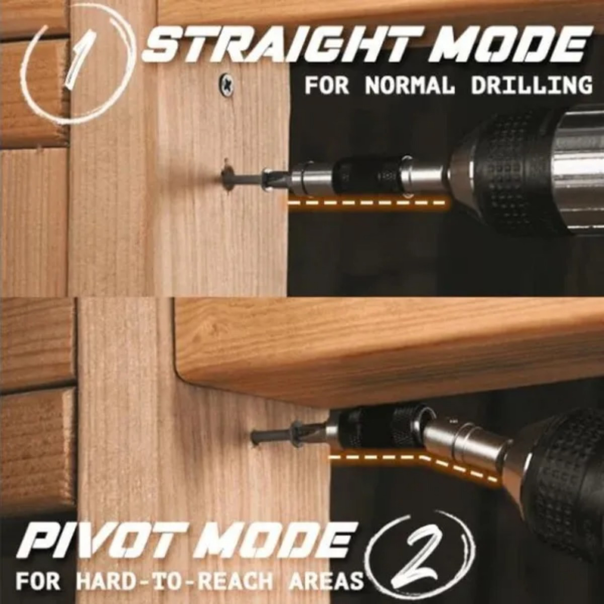 Steel Impact Magnetic Pivoting Bit Tip Swivel Screw Holder Screw Drill  Accessory