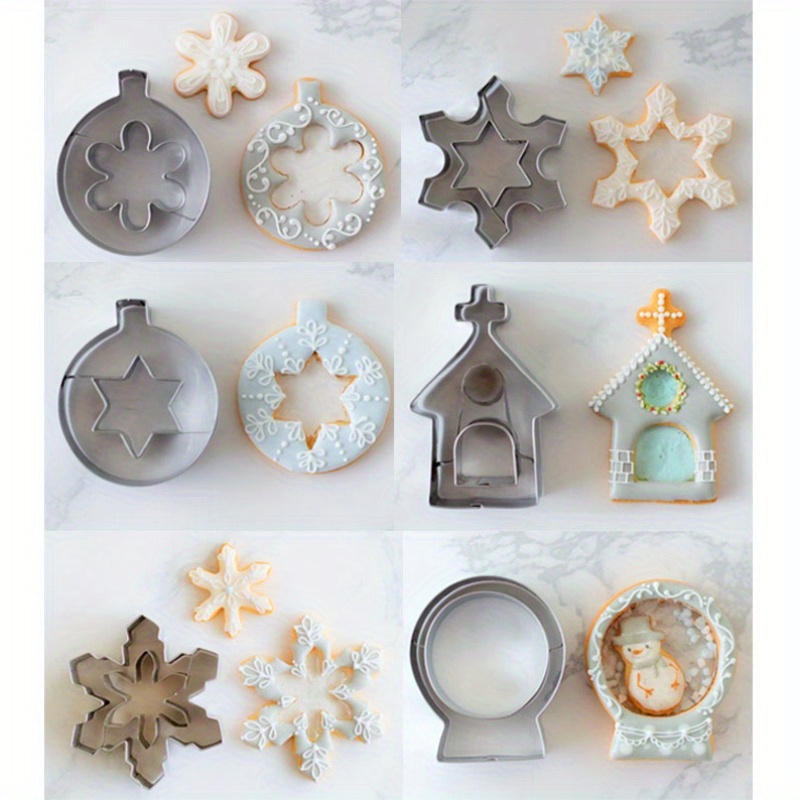 Christmas Cookie Cutters Linzer Cookie Mould Stainless Steel - Temu