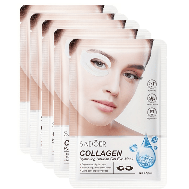 Beauty Face Collagen Hydrogel Eye Mask - Maschera contorno occhi, al  collagene con alghe