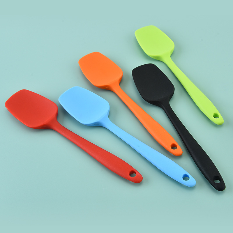 1pc Silicone Scraper Spatula: High-Temp Resistant Baking Tool for