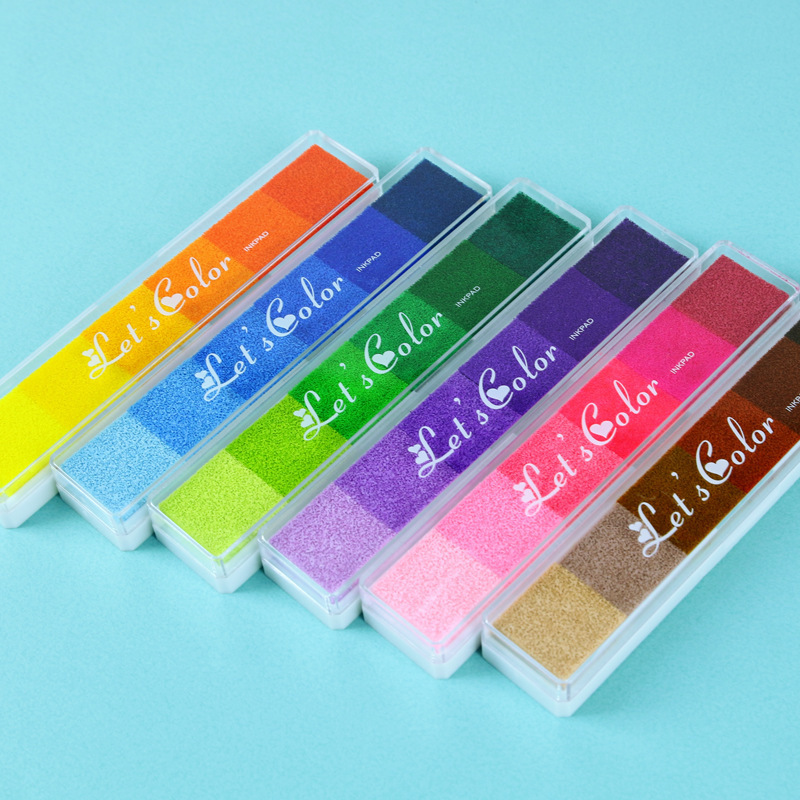 Randomly Colored 6 color Gradient Colorful Small Ink Pads - Temu