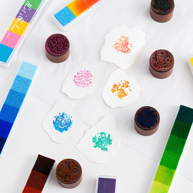 Homemade Stamp Pads for kids