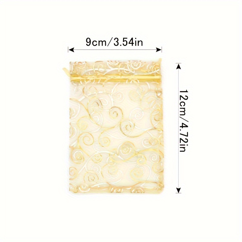 Organza Bags Random Mesh Organza Jewelry Bags Drawstring - Temu