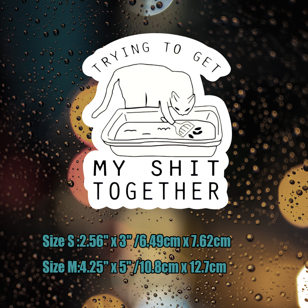 Cat Stickers Cat Mom Stickers Laptop Stickers Water Bottle Temu