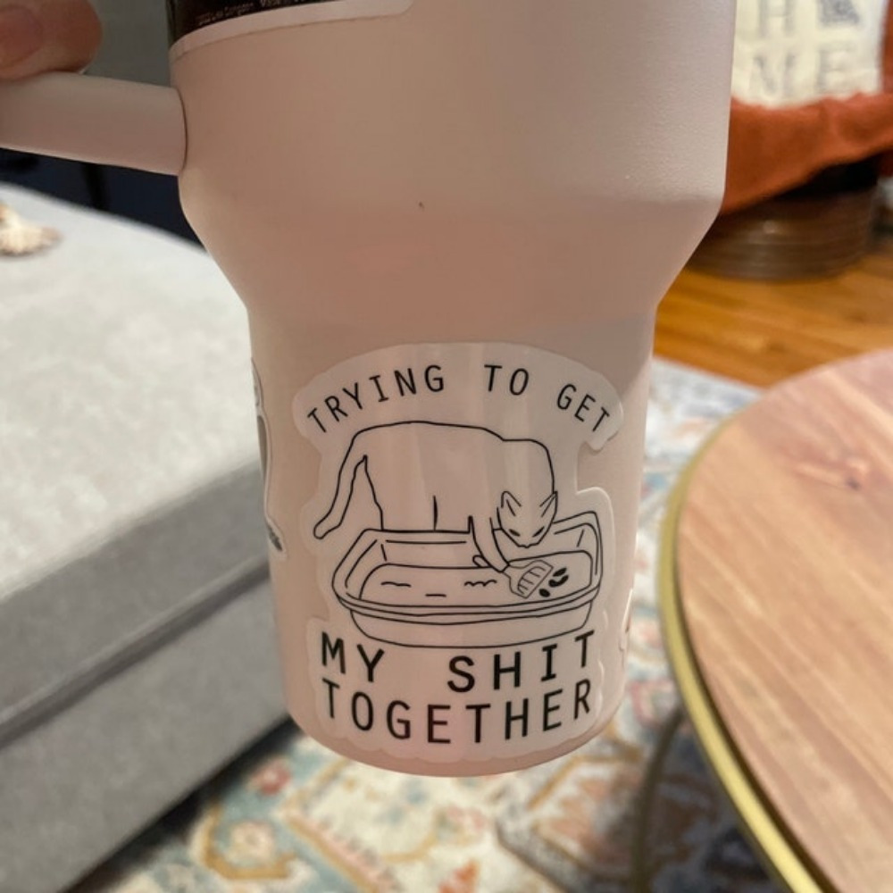 Cat Stickers Cat Mom Stickers Laptop Stickers Water Bottle Temu