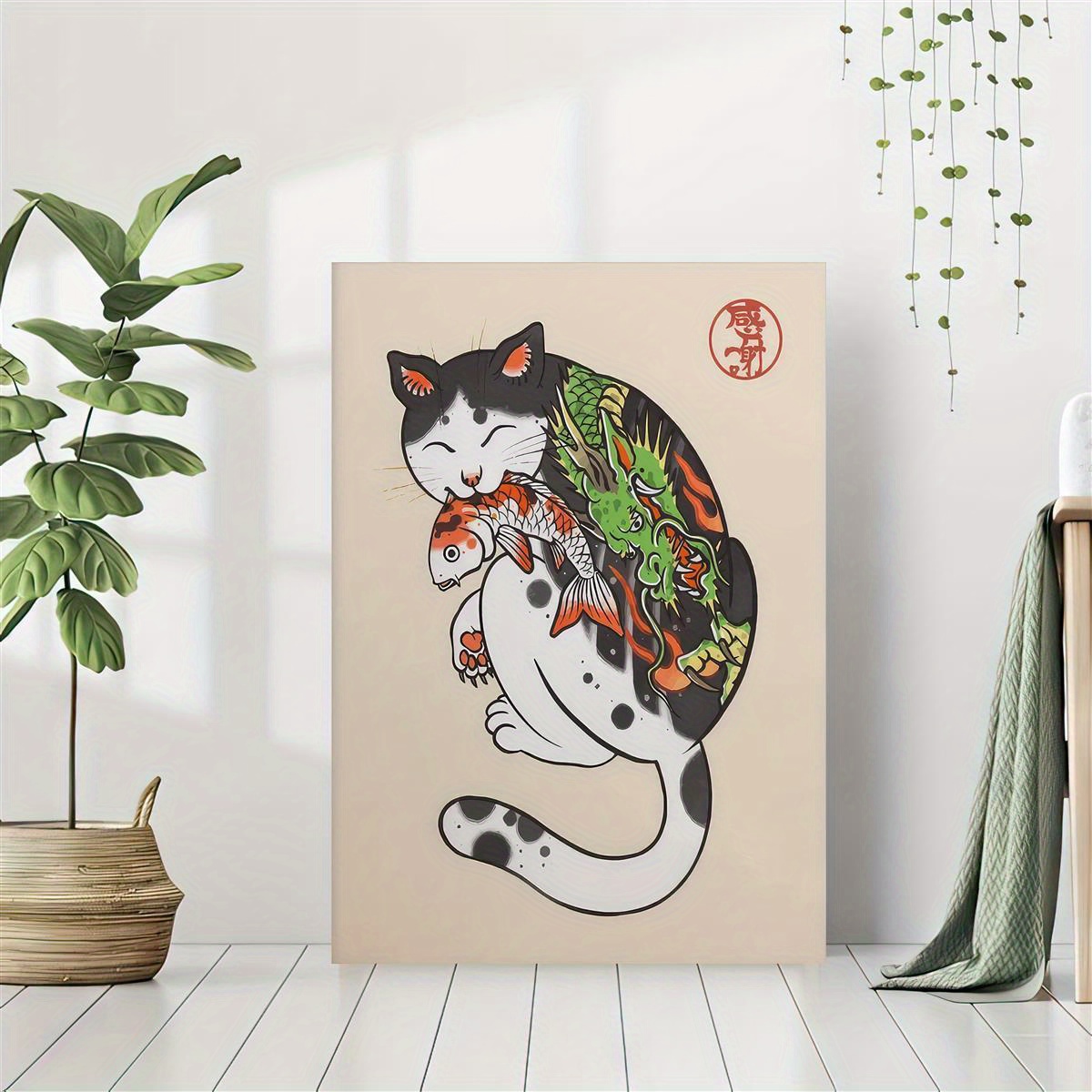 Wall sticker Katze Poster Katze Kunstdruck Katzenposter