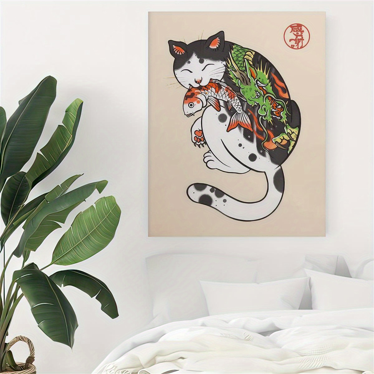 Wall sticker Katze Poster Katze Kunstdruck Katzenposter