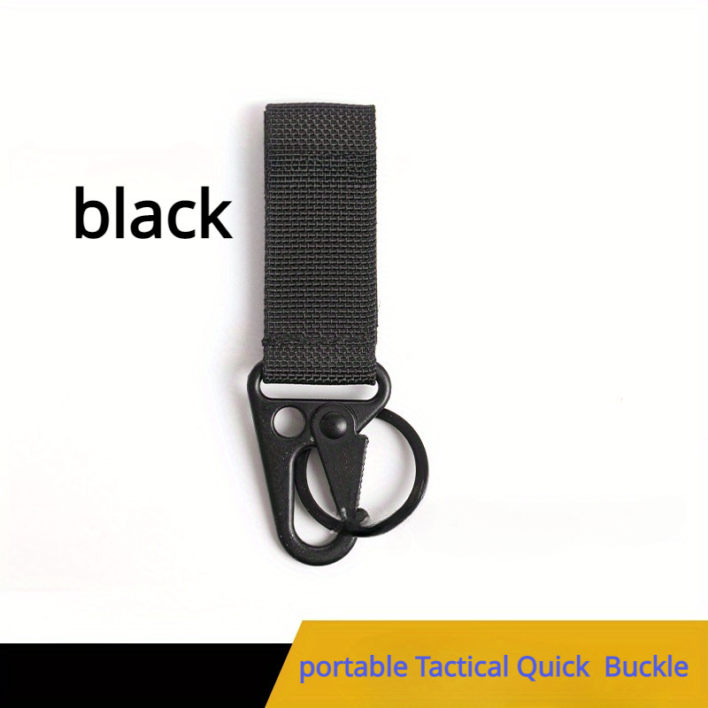 Tactical Webbing Backpack Clips Nylon Backpack Hanging Buckle Outdoor Heavy  Duty Keychain Clip